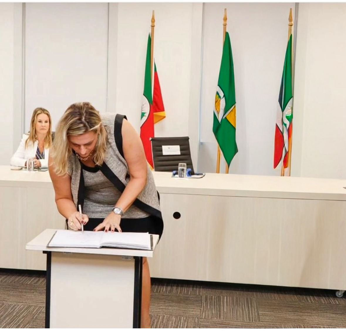 Rafaela Consalter em atua&ccedil;&atilde;o na Defensoria P&uacute;blica